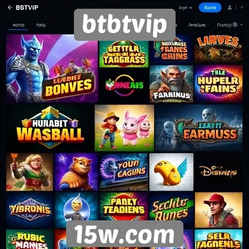 Análise da oferta de jogos no site btbtvip
